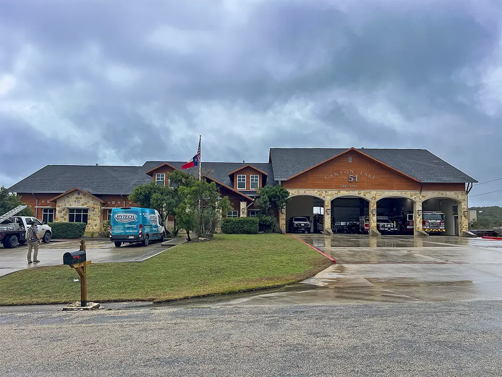 Commercial restoration of firehouse across New Braunfels, TX.