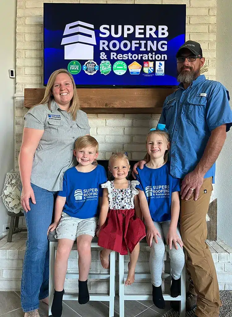 superb roofing family photo